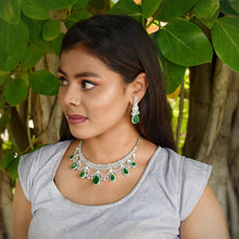 Round Neck Zircon/AD Necklace Set 5581-69 - Dazzles Jewellery
