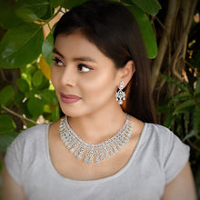 Round Neck Zircon/AD Necklace Set 6017-68 - Dazzles Jewellery