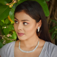 Round Neck Zircon/AD Necklace Set 6029-08 - Dazzles Jewellery