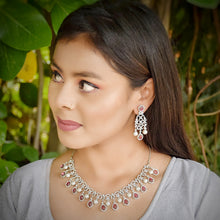 Round Neck Zircon/AD Necklace Set 6014-68 - Dazzles Jewellery