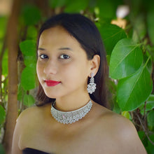 Choker Zircon/AD Necklace Set 3156-11 - Dazzles Jewellery