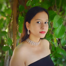 Stylish Zircon/AD Choker Set 14437-1527