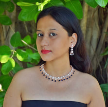 Round Neck Zircon/AD Necklace Set 6208-08 - Dazzles Jewellery