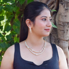 Round Neck Zircon/AD Necklace Set 6220-08 - Dazzles Jewellery