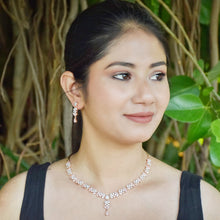 Round Neck Zircon/AD Necklace Set 3155-11 - Dazzles Jewellery
