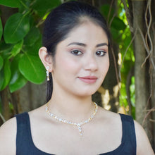 Round Neck Zircon/AD Necklace Set 3171-11 - Dazzles Jewellery