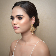 Danglers Antique Earring 9211-100 - Dazzles Jewellery