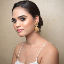 Jhumki Gold Look Earring 9215-100 - Dazzles Jewellery