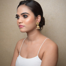 Jhumki Antique Earring 9206-100 - Dazzles Jewellery