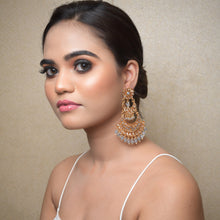 Gold Plated Long Chandbali Earring 12898-9496 - Dazzles Jewellery