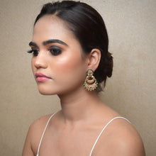 Gold Plated Chandbali Earring 10073-5366 - Dazzles Jewellery