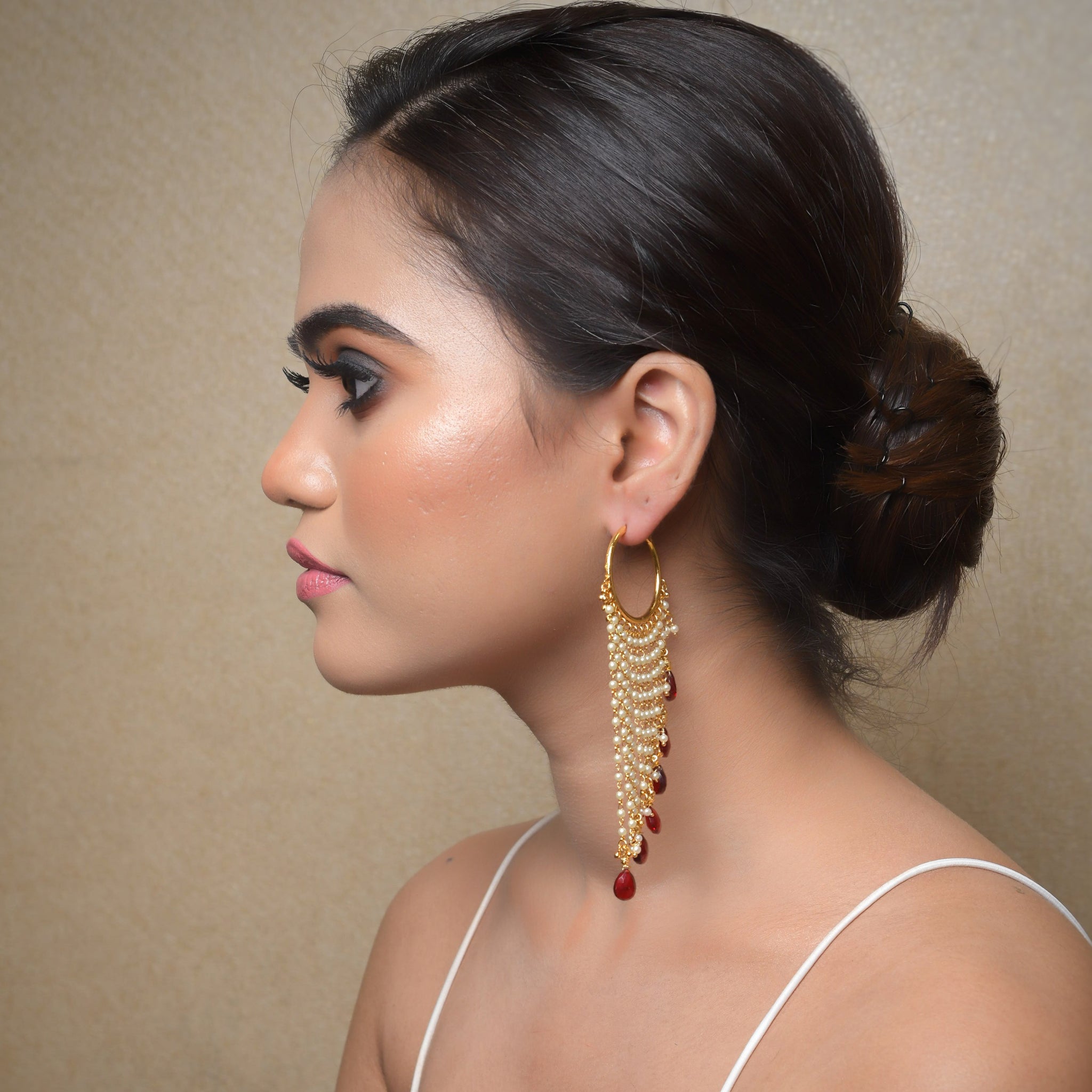 Bali Gold Look Earring 9184-100 - Dazzles Jewellery