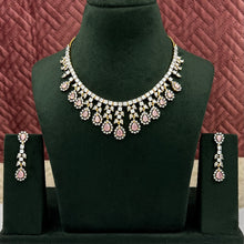 Zircon/AD Round Neck Necklace Set 20047-7231