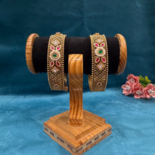 Antique Gold Finish Bangles/Kada 21165-28