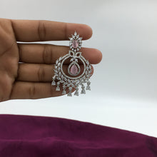 Silver Polish Zircon/AD Earring 6718-69