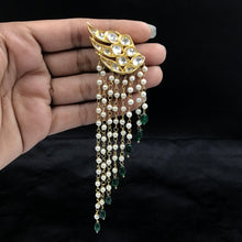 Green Kundan Earring 5644-9709