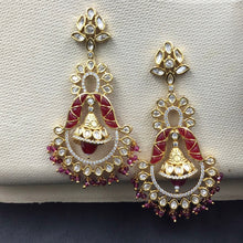 Long Designer Kundan Earring 12175-8466