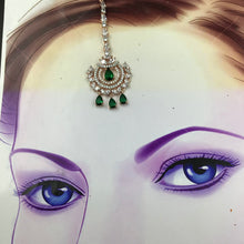 Zircon/AD Green Maang Tikka 16305-3452