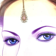 Zircon/AD Pink Maang Tikka 19483-6670