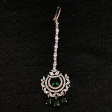 Zircon/AD Green Maang Tikka 16305-3452