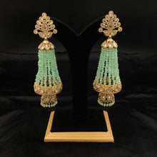 Mint Green Gold Look Earring 10074-5367
