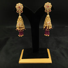 Ruby Gold Look Earring  12913-9532