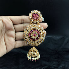 Ruby Gold Look Earring 13390-0429