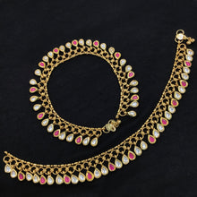Kundan Ruby Payal/Anklets 14677-1817