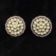 Big Round Kundan Tops/Studs 12967-9611