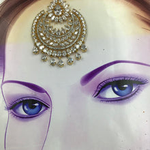 Gold Plated Zircon/AD Maang Tikka 9023-3247