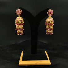 Ruby Gold Look Earring 9759-4840
