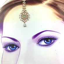 Zircon/AD Mint Green Maang Tikka 15297-2444