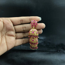 Ruby Gold Look Earring 9759-4840