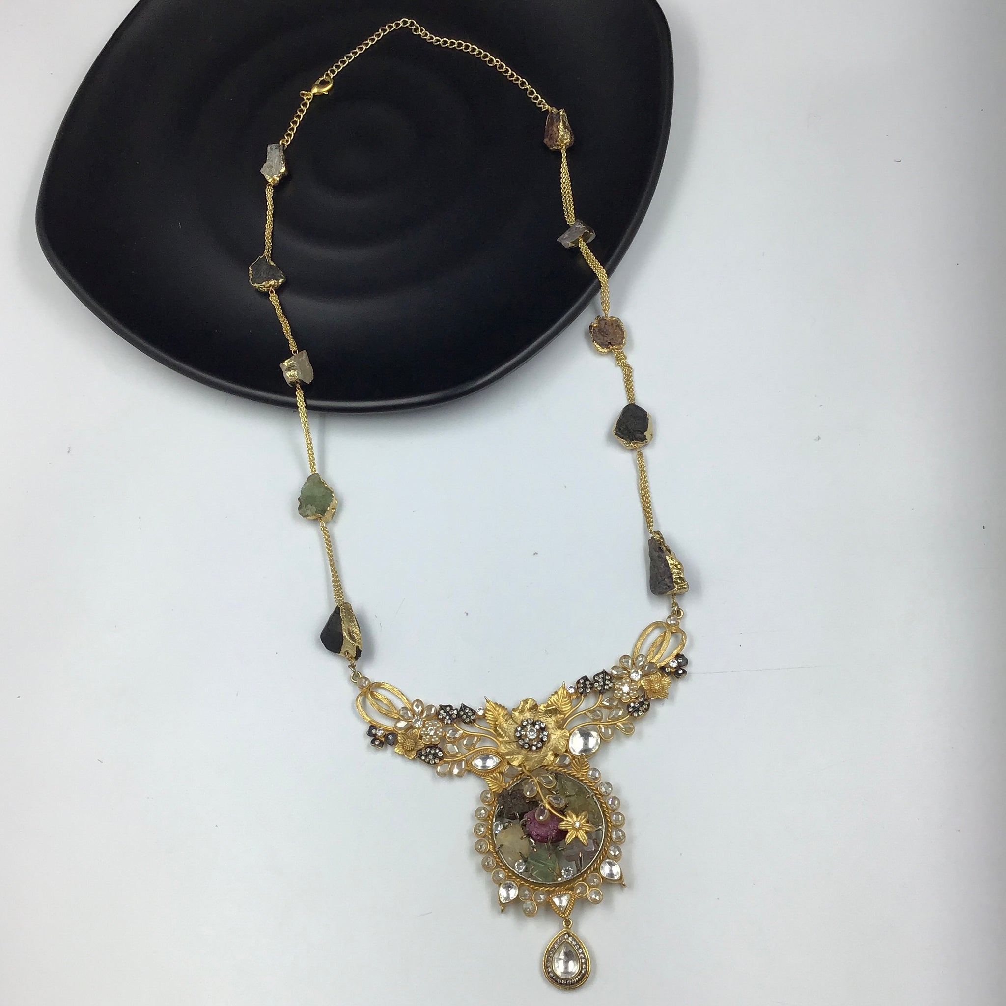 Designer Polki Pendant 11478-100