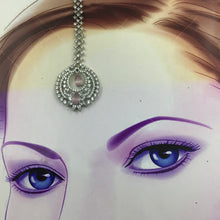 Zircon/AD Pink Maang Tikka 19650-6834