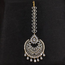 Gold Plated Zircon/AD Maang Tikka 9023-3247