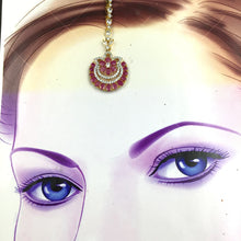 Zircon/AD Ruby Maang Tikka 16050-3197