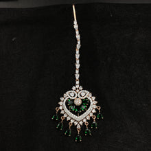 Zircon/AD Green Maang Tikka14764-1904