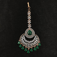 Zircon/AD Green Maang Tikka 12425-8865
