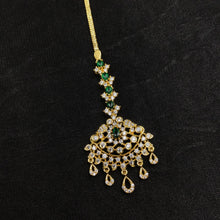 Zircon/AD Green Maang Tikka 18911-6093