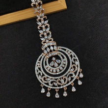 Rose Gold Maang Tikka 12411-8847