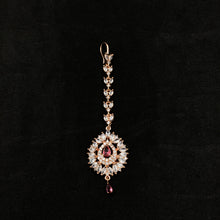Zircon/AD Ruby Maang Tikka 19411-6593
