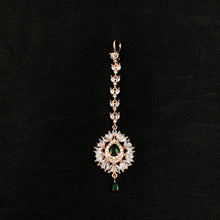 Zircon/AD Green Maang Tikka 19409-6591