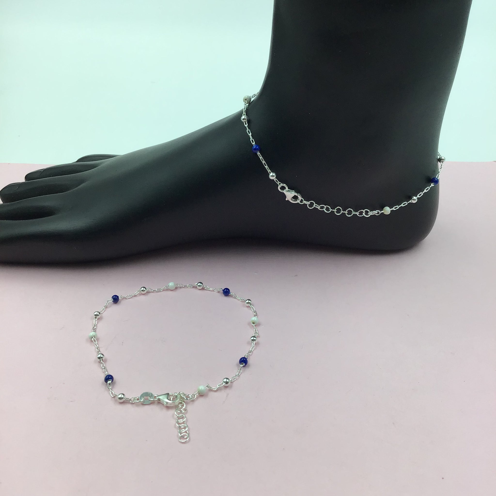 Pure 925 Hallmarked Silver Anklet 9755-22