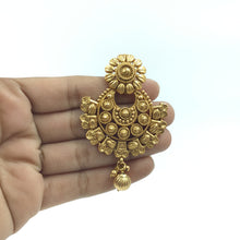 Antique Gold Plated Choker Necklace Set 10003-28