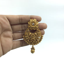 Antique Gold Plated Choker Necklace Set 10002-28