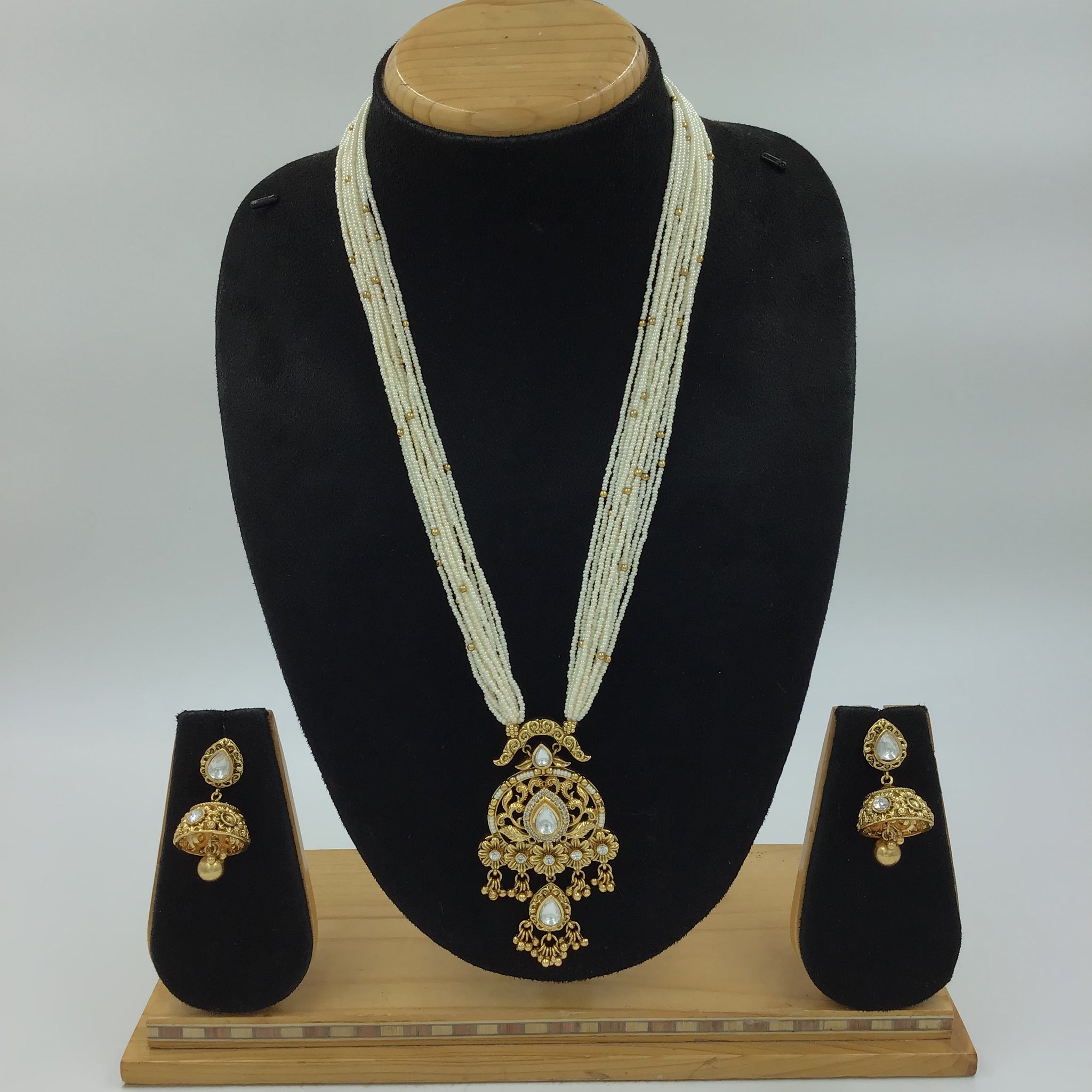 Antique Gold Plated Medium size Pendant Set 9994-28