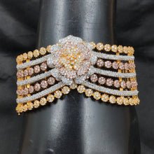 Three Tone Zircon/AD Bracelet 4969-9034