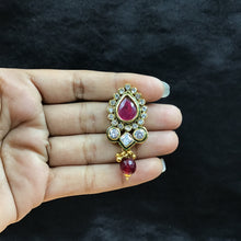 Medium Size Polki Pendant Set 10982-21