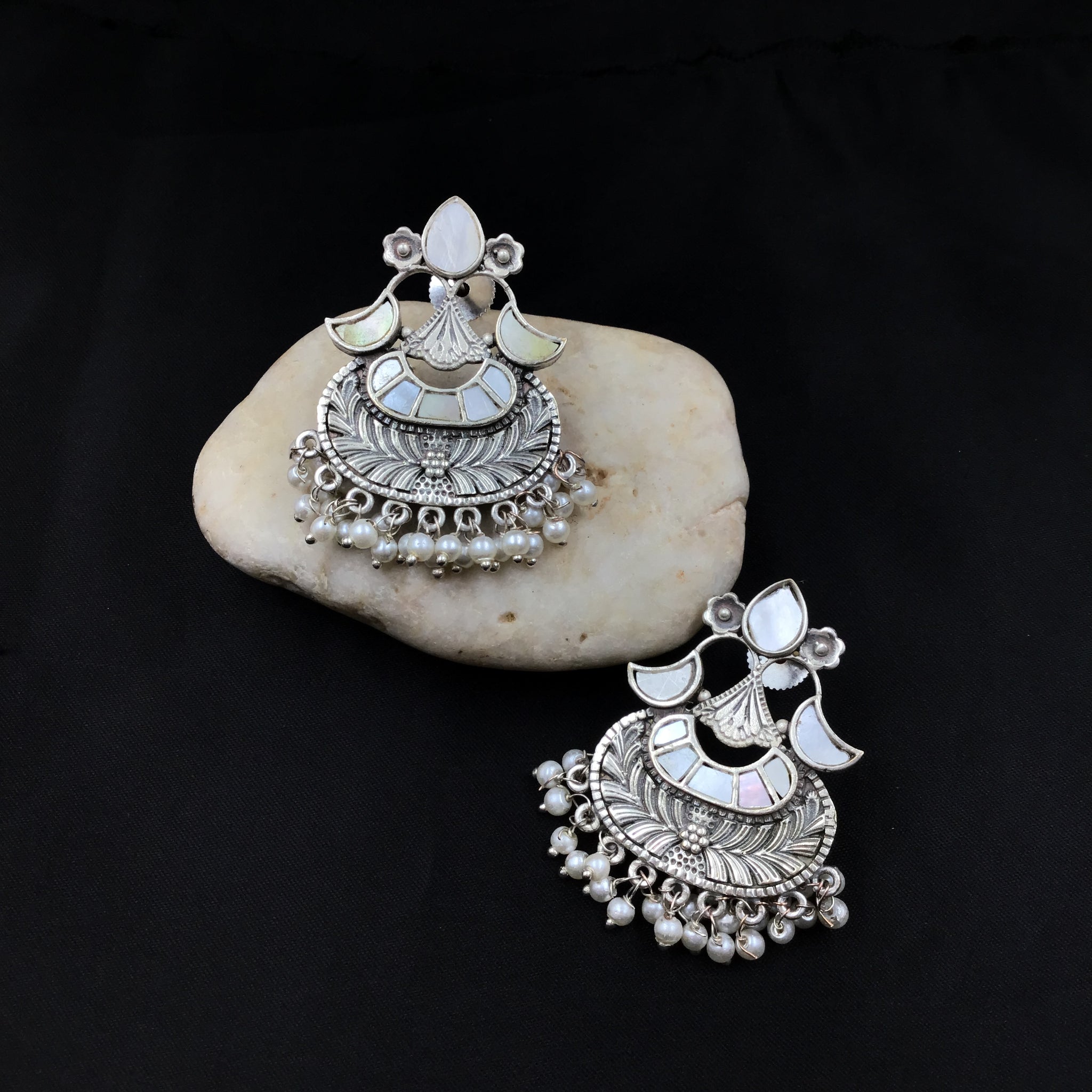 Oxidized Earring Chandbali 10943-59